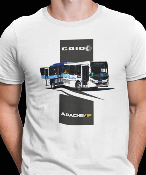 T Shirt Quality CAMISETA ÔNIBUS AUTO VIAÇÃO BRAGANÇA CAIO APACHE VIP em