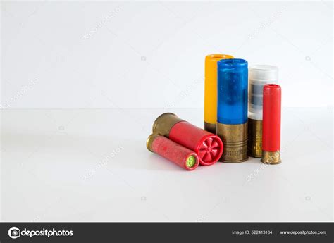 Gauge Shotgun Shells Used Hunting Isolated White Background Stock Photo ...