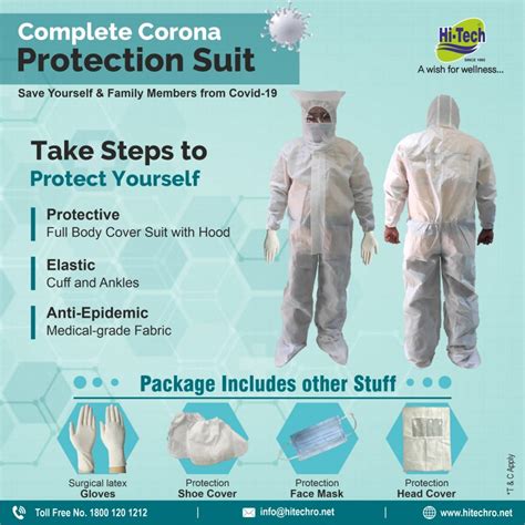 Ppe Kit Full Body Coverall Suit 95 Gsm