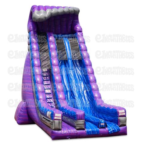 EInflatables Inflatable 27 Blue Crush Dual Lane Dry Slide EInflatables