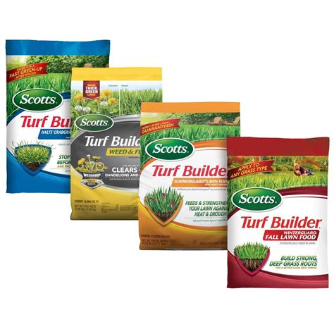 Scotts Turf Builder 4 Bag Lawn Fertilizer For Large Lawns With Halts