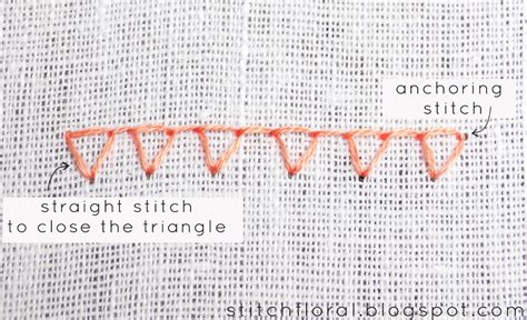 Buttonhole stitch Lesson 2: variations - Stitch Floral