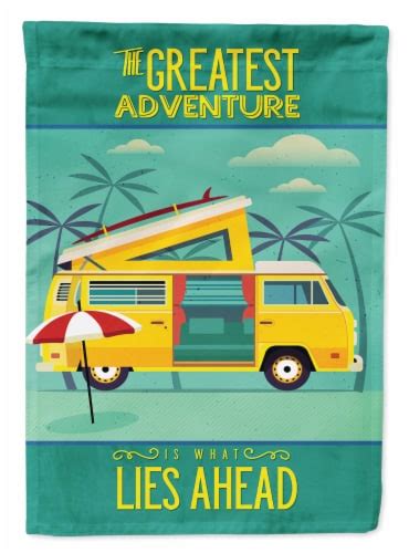 Carolines Treasures Bb5477gf Greatest Adventure Camper Van Garden Flag