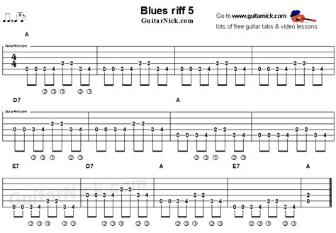 Blues Guitar Riff Acoustic Flatpicking Guitarnick