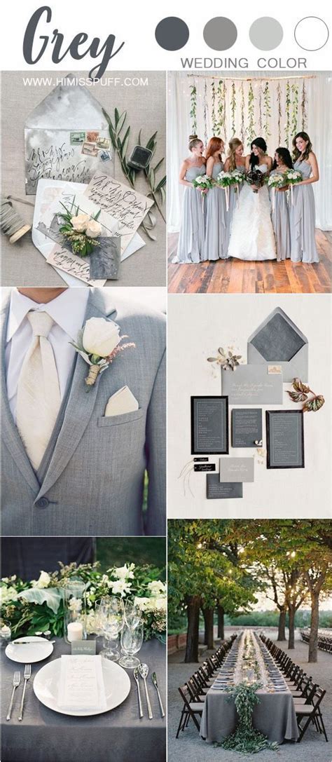 Grey Wedding Color Ideas Youll Love Hi Miss Puff Page