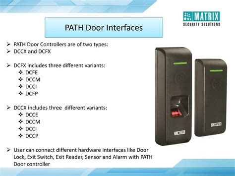 Matrix Cosec Path Dcfm Fingerprint Time Attendance And Access Control