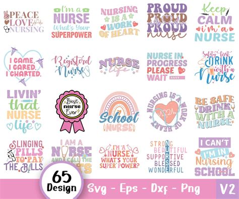 Nurse Svg Bundle Medical Svg Stethoscope Svg Nursing Svg Caduceus