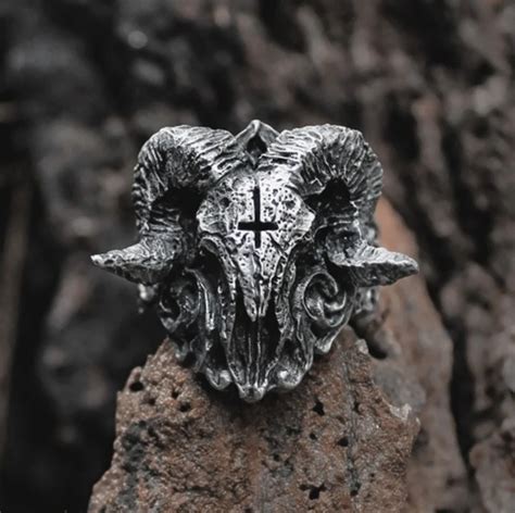 Fashion Unique Punk Gothic Devil Demon Skull Ring Rings AliExpress