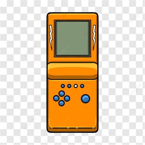 Naranja Cl Sico Gameboy Dibujos Animados Ilustraci N Vector Clipart Png