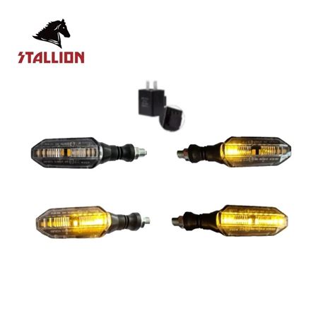 Pisca Seta Led Sequencial E Rele Stallion Cb Twister 22 Kit Escorrega