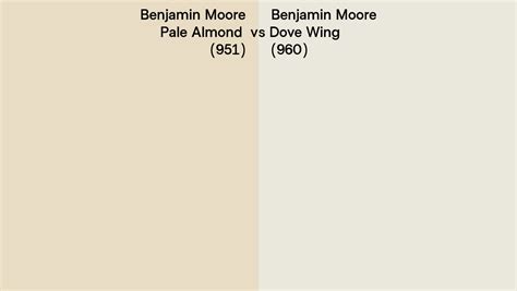 Benjamin Moore Pale Almond Vs Dove Wing Side By Side Comparison