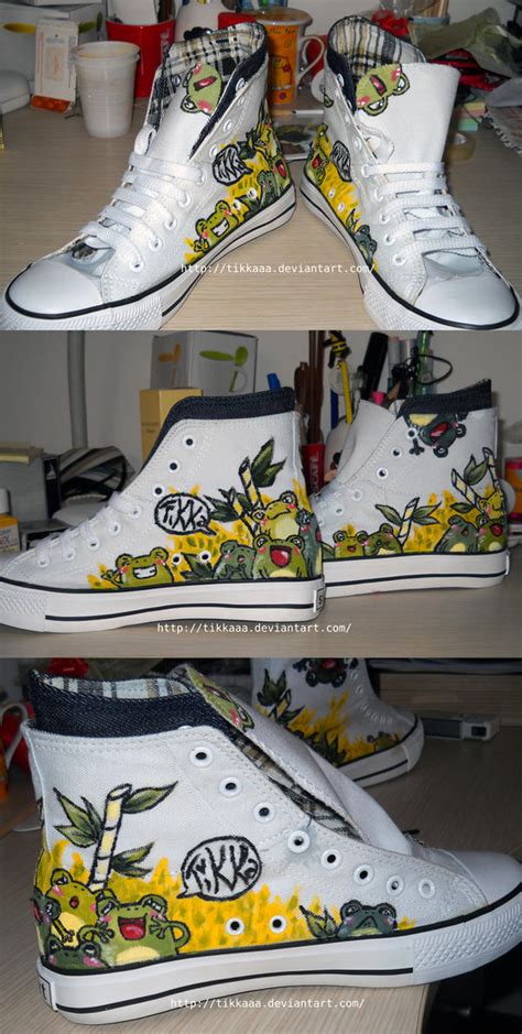 Frog shoes by Tikkaaa on DeviantArt