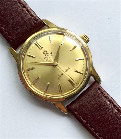 Vintage Omega Seamaster Automatic Gold Plated Vintage Portfolio