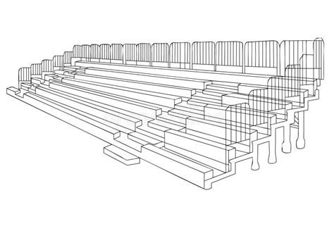 Illustration De Vecteur D Ensemble De Tribune De Sport Illustration