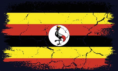 Free Vector Flat Design Grunge Uganda Flag Background 29343050 Vector ...