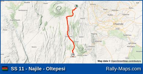 SS 11 Najile Oltepesi Stage Map East African Safari Classic Rally