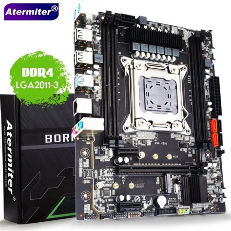 Gniazdo płyty głównej Atermiter X99 LGA2011 3 USB3 0 NVME M 2 SSD