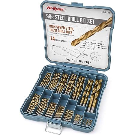 Bopfimer 50 PièCes Drillforce Tools M35 Set de Forets au Cobalt Forets