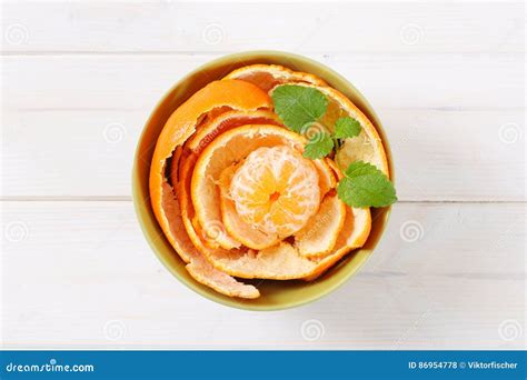 Peeled Orange Arranged In Peels Stock Photo Image Of Fruit