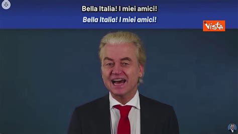 Free Europe A Firenze Wilders In Italiano Ciao Bella Italia Salvini