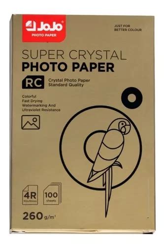 Papel Fotografico G Rc A Folhas Super Brilhante Jojo Cor Branco