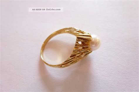 Klassisch Eleganter Sehr Dekorativer Alter Ring Gold 585 Verzierungen