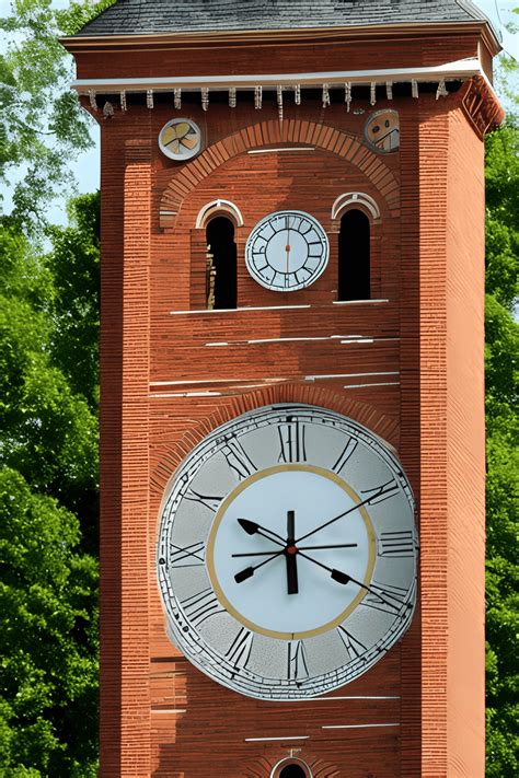 Brick Clock Tower · Creative Fabrica