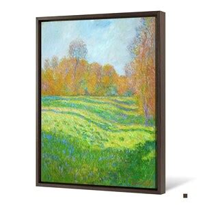 Claude Monet Meadow At Giverny Autumn Large Wall Art Framed Wall