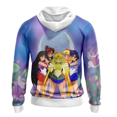 Sailor Moon Hoodie All Salors Characters Graphic Hoodie Colorful Unise