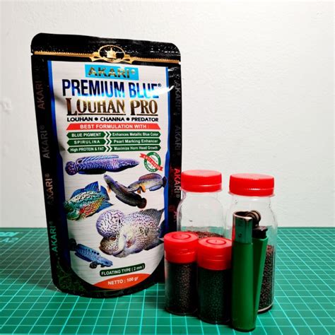 Jual Pelet Ikan Channa Pakan Ikan Datz Oscar Akari Premium Blue Pro Mm