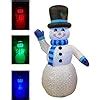 Amazon Foot Tall Christmas Inflatable Snowman Multi Color Led