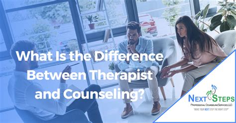 What Is The Difference Between Therapist And Counseling