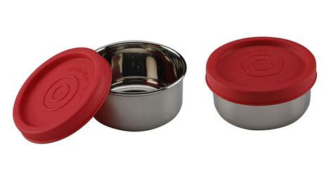 Buy Signora Ware Nano Round Steel Small Set Of Ml Ml Red