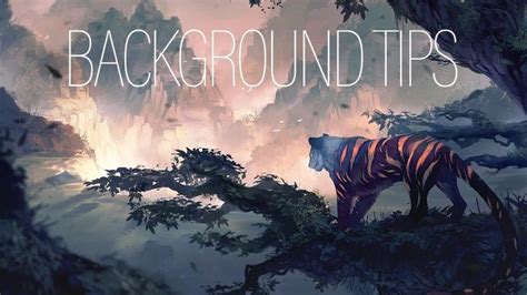 BACKGROUND TIPS for BEGINNERS | PROCESS | Medibang Paint Pro - YouTube ...