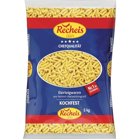 Transgourmet Österreich Recheis Spirelli 2 Ei 5 kg