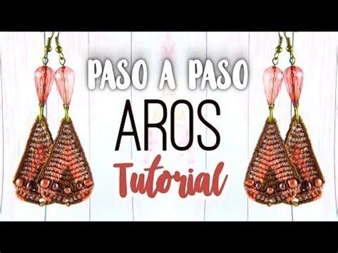 Paso A Paso Aros Triangulares Tutorial Como Hacer Aretes De Hilo