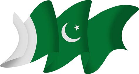 Pakistan flag ribbon 10170963 PNG