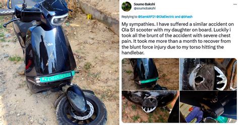 Another Ola S1 Pro Owner Shares Images Of Broken Front Suspension At 35