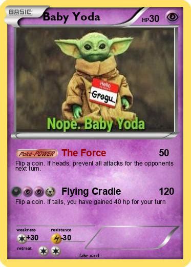 Pok Mon Baby Yoda The Force My Pokemon Card