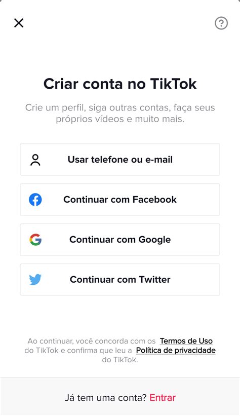 Tiktok Aprendar A Criar Uma Conta Na Nova Rede Social