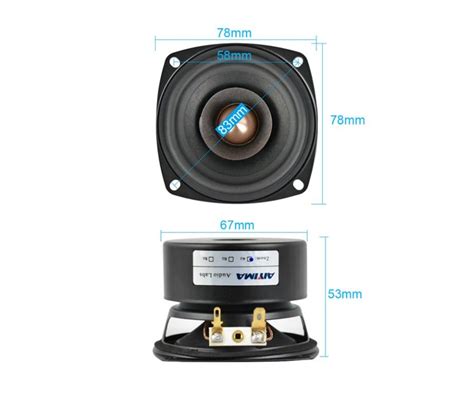 AIYIMA 2Pcs 3 Inch Audio Speaker 8 Ohm 15W Full Range Speaker HIFI