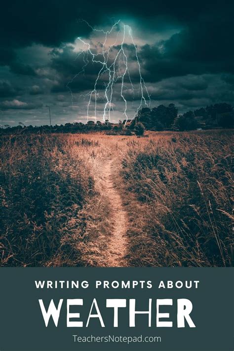 33 Writing Prompts About Weather Teachers Notepad