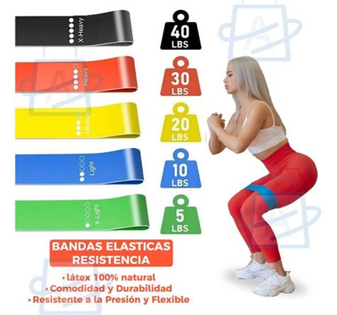 Bandas De Resistencia Para Terapia Y Ejercicios Gym X 5und MercadoLibre