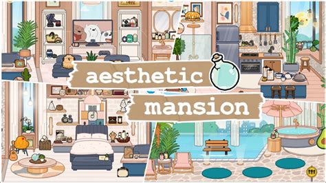 Toca Life World Aesthetic Modern Mansion Design Makeover🌿 Toca Boca Youtube