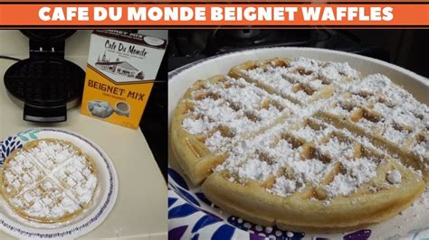 Cafe Du Monde Beignet Waffles ~piecesofnika Youtube