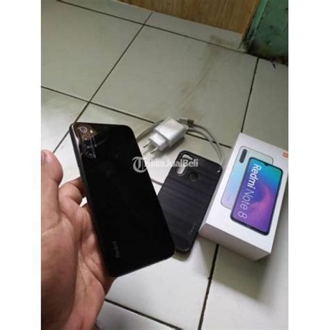 HP Redmi Note 8 Bekas Android Ram 4GB Murah Warna Black Mulus Lengkap