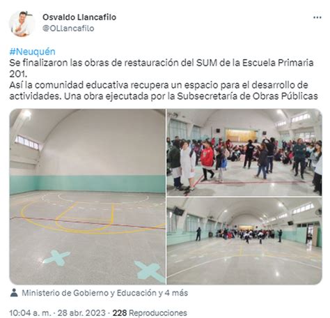 As Qued El Remodelado Sum De La Escuela De Neuqu N