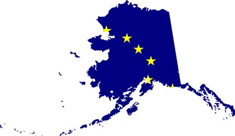 Alaska Flag Map • Mapsof.net