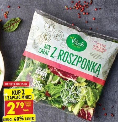 Mix sałat Vital Fresh promocja Biedronka Ding pl