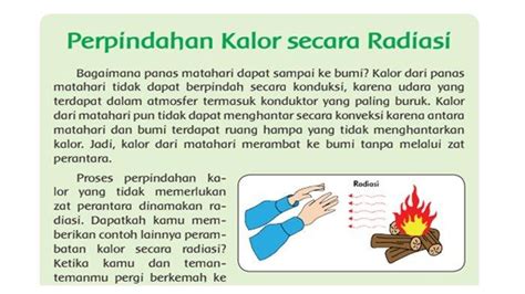 JAWABAN Perbedaan Utama Perpindahan Panas Secara Radiasi Dengan